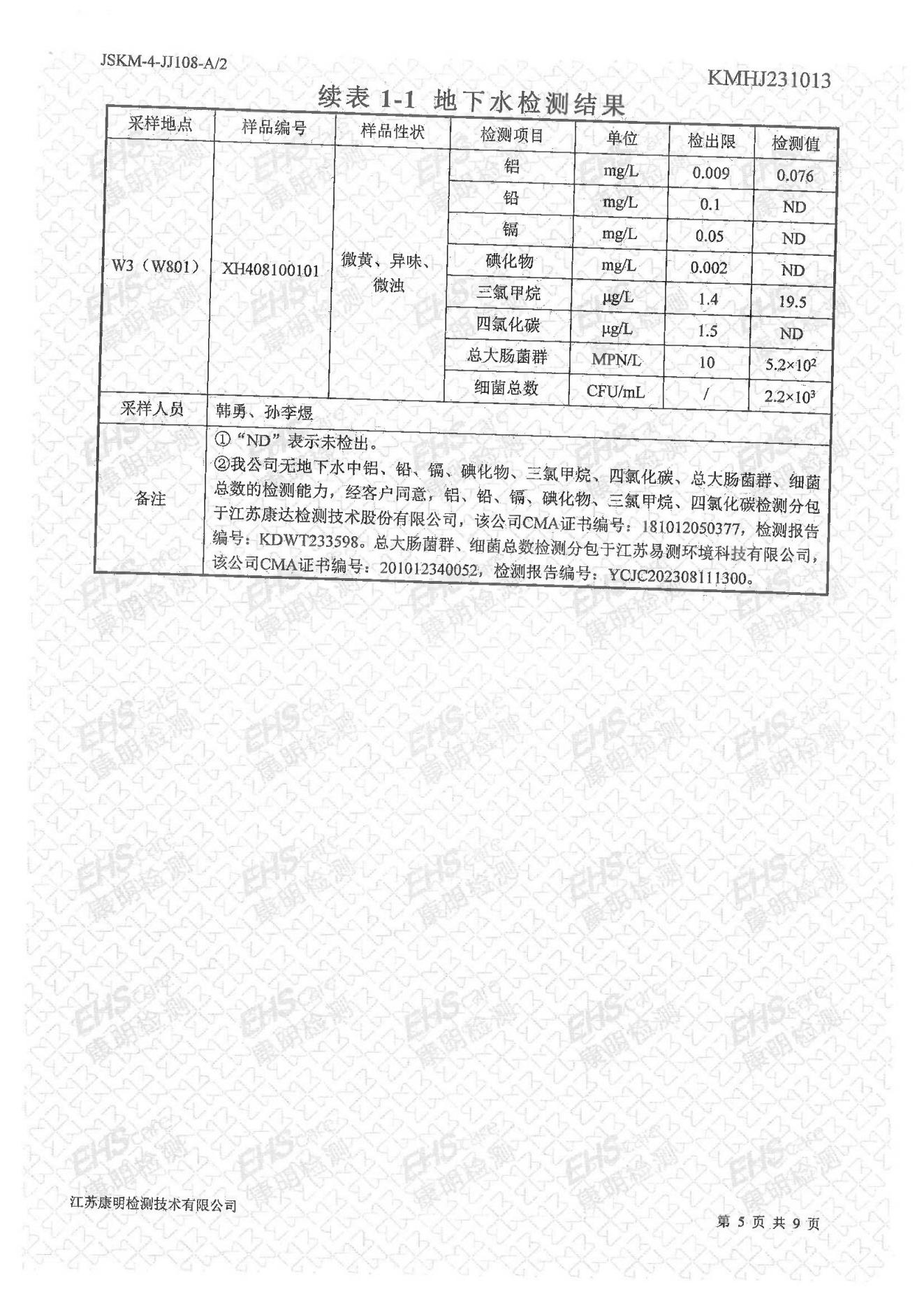 地下水檢測(cè)報(bào)告(圖5)